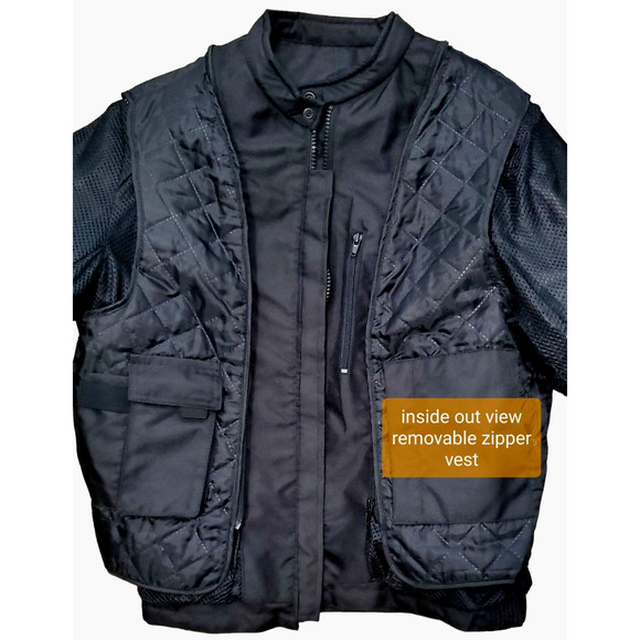 ZONY Inc Women's Black Pink Motorcycle Jacket (See Measurements) NWT - Picture 6 of 8